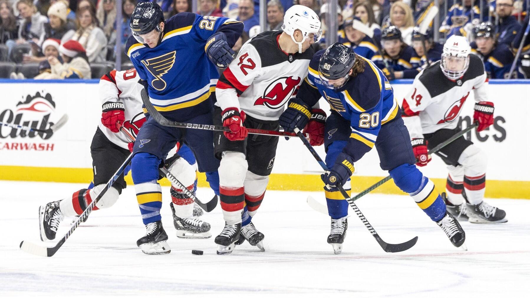 Blues ‘accepted being checked’ by Devils as offense goes quiet during loss